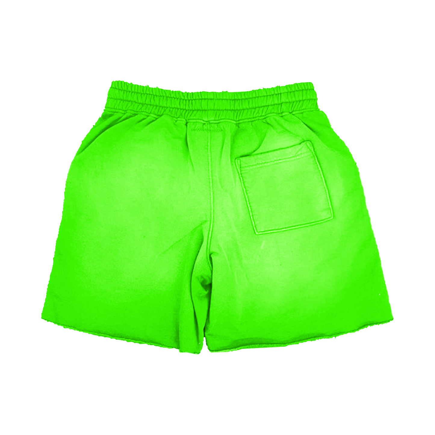 Green Acid Wash Graphic Shorts – Masked Arab Print | ST5CKZ