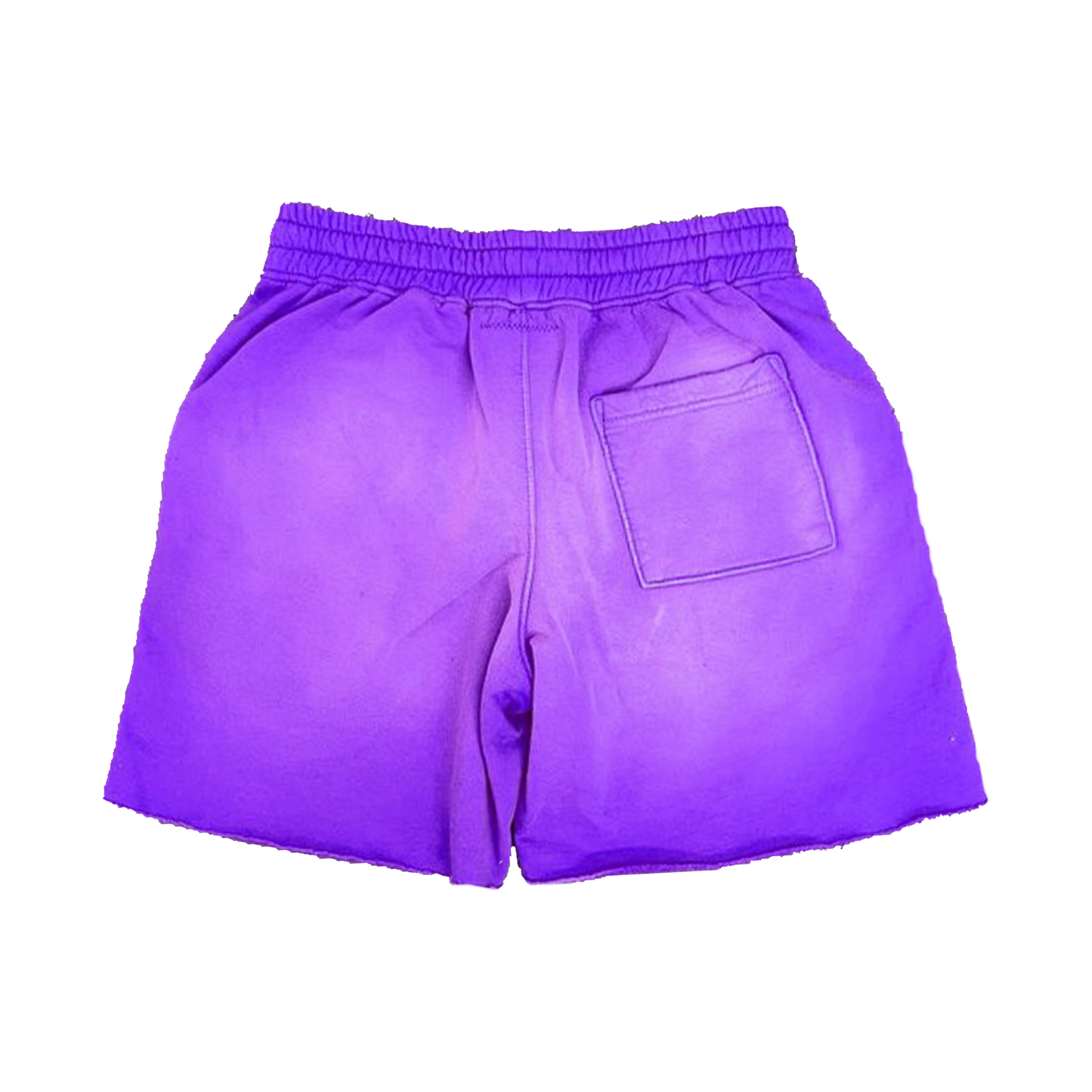 Purple Acid Wash Graphic Shorts – Masked Arab Print | ST5CKZ
