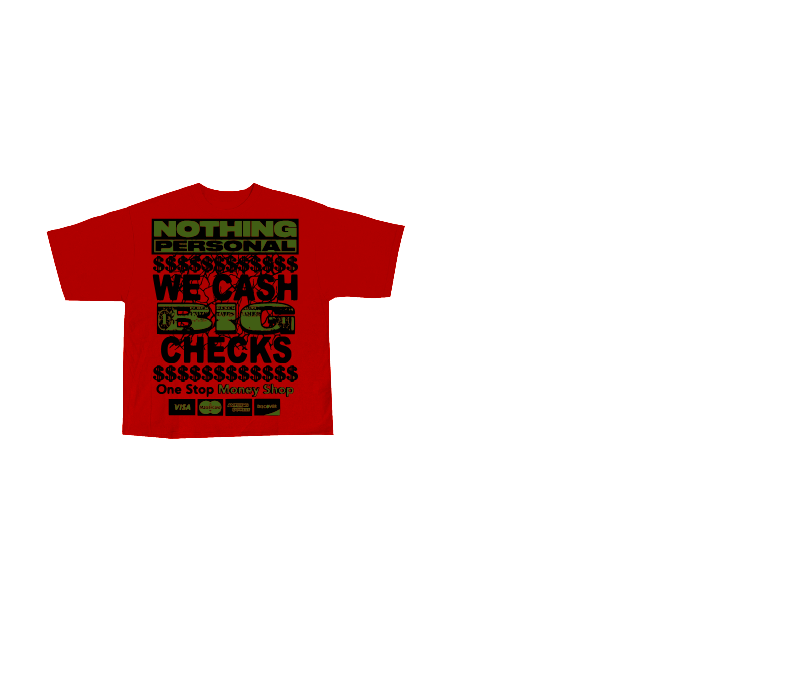 Red Graphic T-Shirt – Nothing Personal Print | ST5CKZ