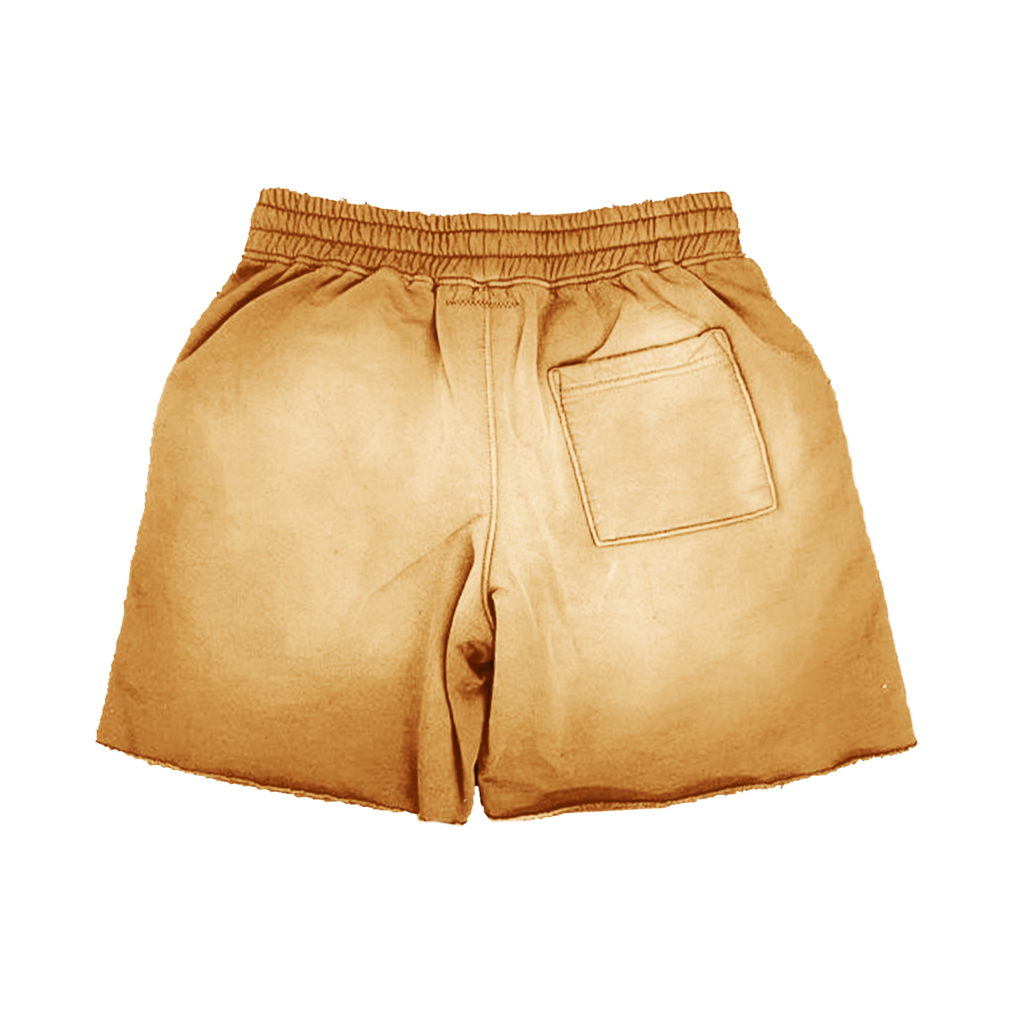 Tan Acid Wash Graphic Shorts – Masked Arab Print | ST5CKZ