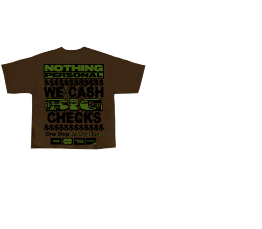 Brown Graphic T-Shirt – Nothing Personal Print | ST5CKZ