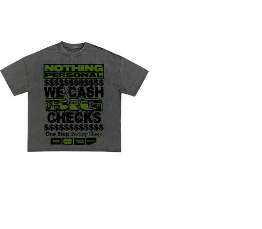 Grey Graphic T-Shirt – Nothing Personal Print | ST5CKZ