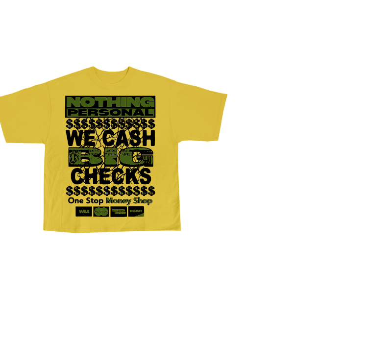 Yellow Graphic T-Shirt – Nothing Personal Print | ST5CKZ