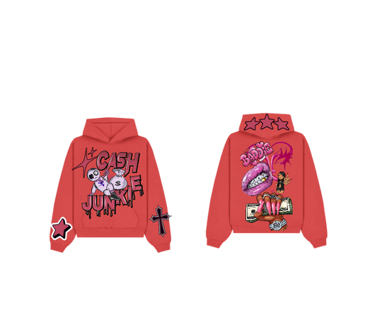 Tie-Dye Graphic Pullover Hoodie – Cash Junkie Print | ST5CKZ