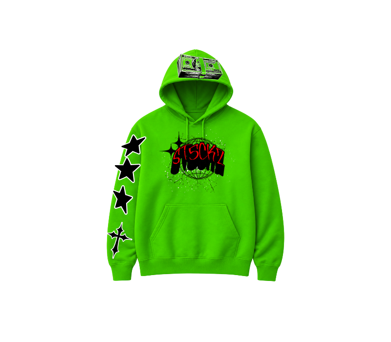 ST5CKZ- GREEN KEEP A BAG HOODIE