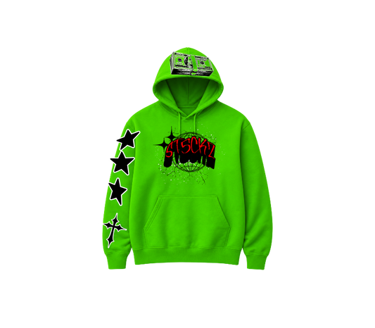 ST5CKZ- GREEN KEEP A BAG HOODIE