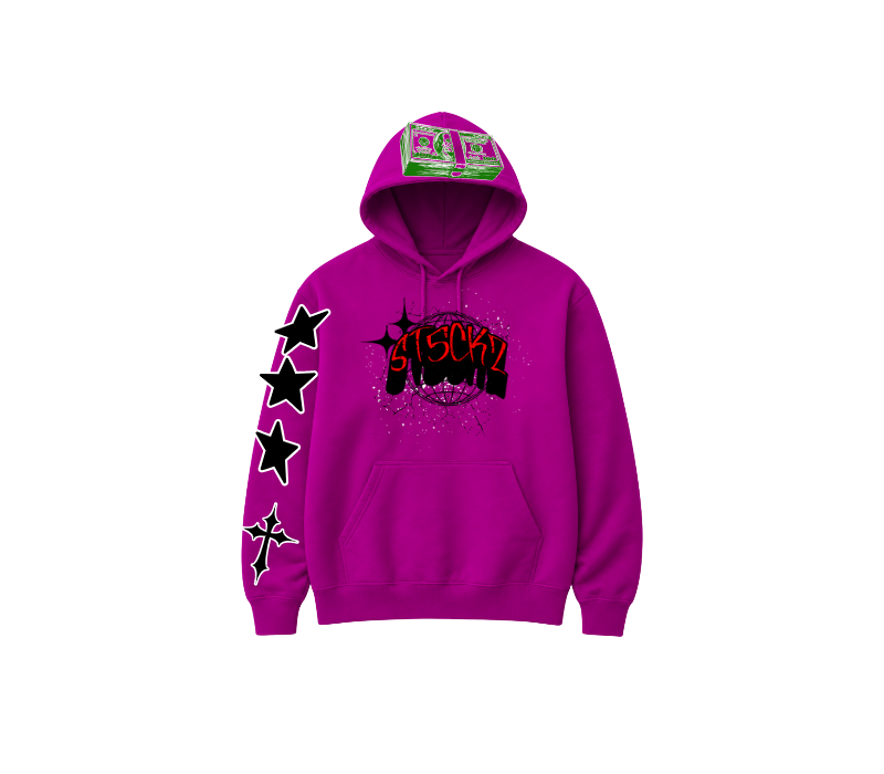 ST5CKZ- PURPLE KEEP A BAG HOODIE