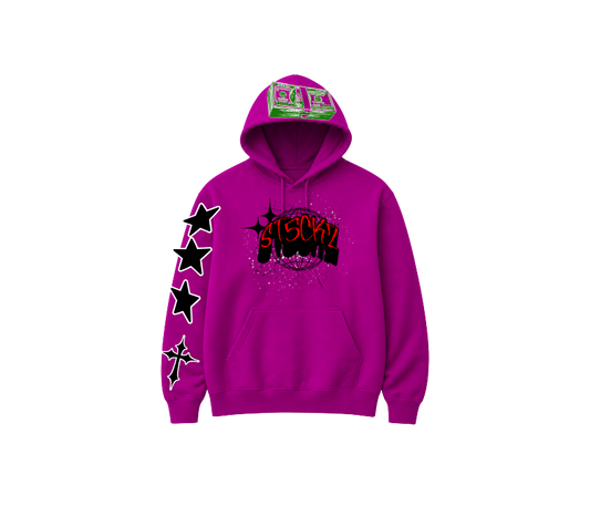 ST5CKZ- PURPLE KEEP A BAG HOODIE