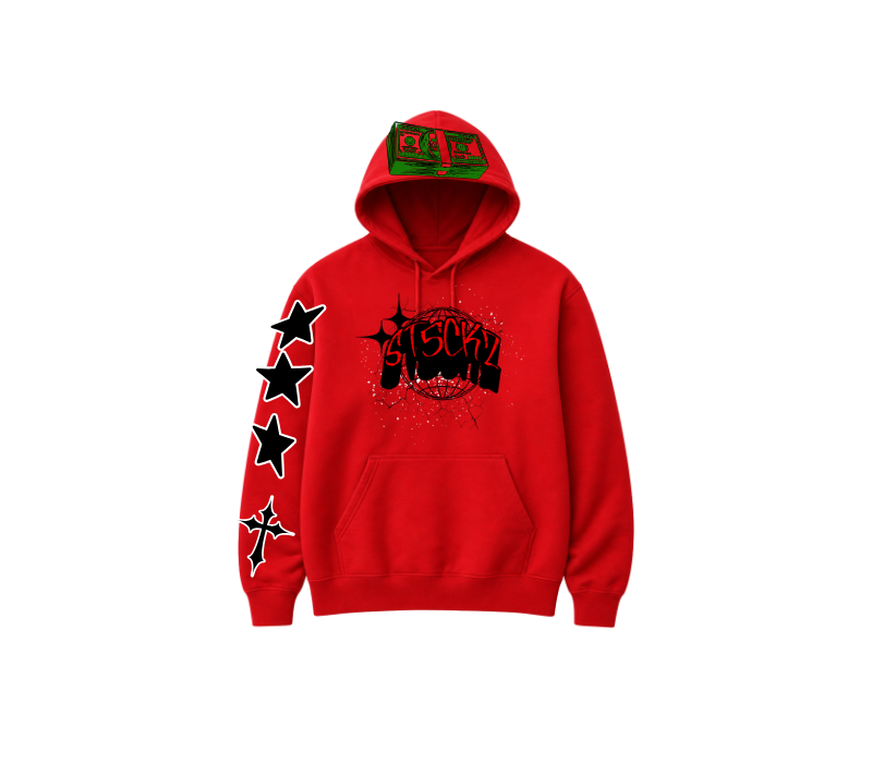 ST5CKZ- RED KEEP A BAG HOODIE